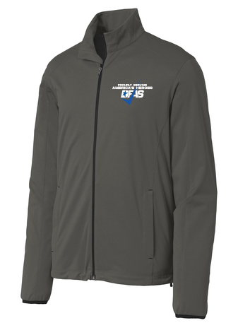 Men’s Soft Shell Jacket with embroidered DFAS logo