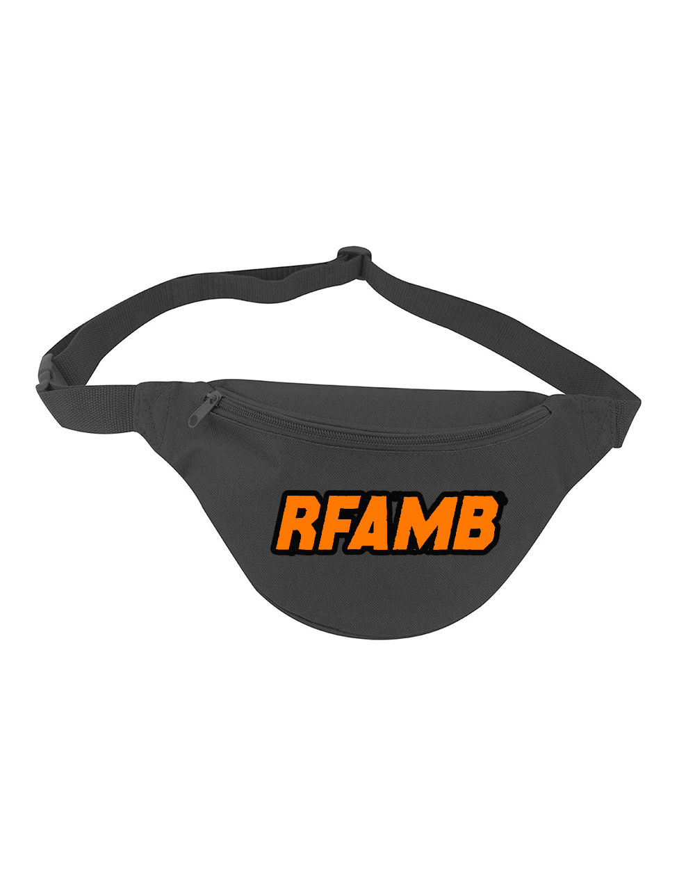 Black Fanny Pack with embroidered RFAMB logo